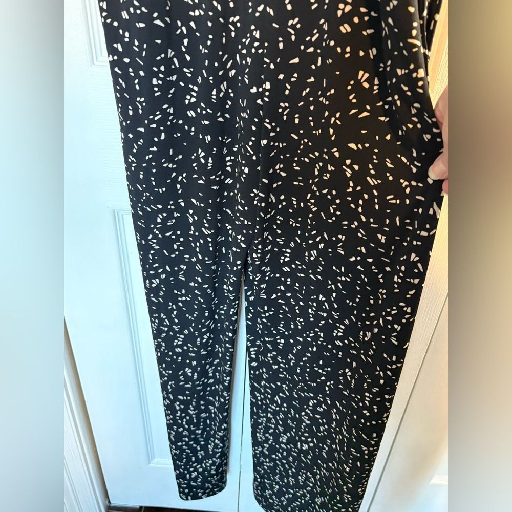 Kaileigh Black and White Strappy Pantsuit - Picture 4 of 6